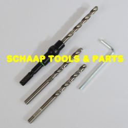 Centrotec Spiraalboor HSS  5,5 mm x 57 mm in boorhouder met 2 reserveboren  CE/M-Set | 493426